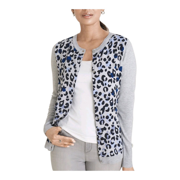 Chico's Cardigan Animal Print - Picture 2 of 8